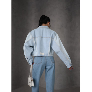 Джинсова куртка Crop